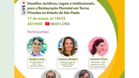 No Youtube do IMAFLORA, nossa Leading Lawyer Juliana Flávia Mattei e outros especialistas debaterão o tema “Desafios Jurídicos, Legais e Institucionais
