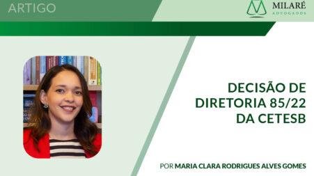 Artigo da nossa Leading Lawyer Maria Clara Rodrigues Alves Gomes sobre a Decisão de Diretoria 85/22 da CETESB
